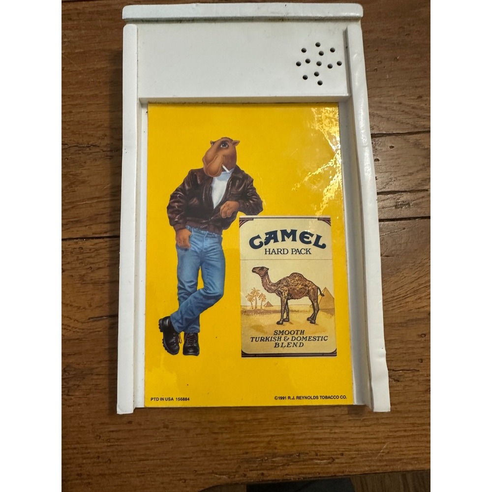 vtg 1991 camel cigarette display advertising frame. speaker does not work